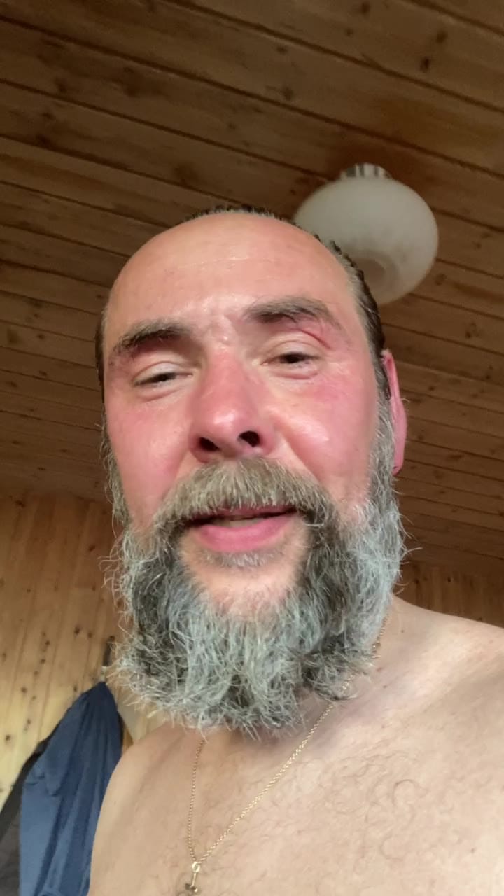 Halbnackt Allein Sauna am Meer